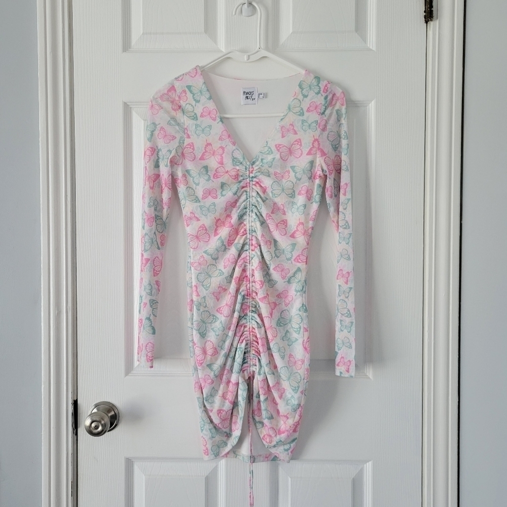 Princess Polly Butterfly Ruched Mini Dress